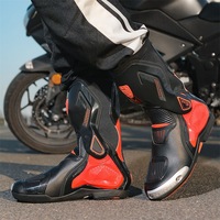 Bottes de moto Jiugu Lang, bottes Chopper toutes saisons, bottes de course professionnelles de protection pour le tourisme