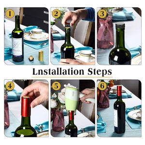 Custom Logo 30mm strizzacervelli in PVC capsula a prova di longuette di vino per Vodka Whisky tappo di bottiglia - Product Image 6