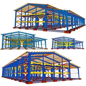 Steel structure warehouse Fast Assemble design prefab metal barn building simple workshop
