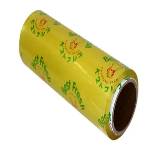 Hot Sale Plastic Film Roll PVC Stretch Food Grade PVC Cling Film Witdh 30cm Roll PVC Cling Film Factory