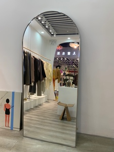 Custom Large Contemporary <strong>Gold</strong> Arch Aluminum Alloy Frame <strong>Long</strong> Wall Dressing Standing Full Length Floor Luxury Home Decor <strong>Mirror</strong> - Product Image 5