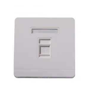 Network Wall Mount 86mm*86mm ABS Cat6 RJ45 Faceplate