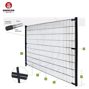 Yard Link Panneau 2D Clôture soudée à double fil Fil de fer 656 Clôture en maille 868 - Product Image 2