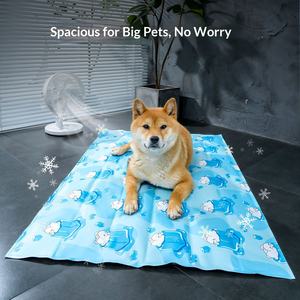 Tapis rafraîchissant pour chien et chat, tapis de couchage pour animaux de compagnie, tapis de sol pour chat, idéal pour l'été avec effet glace - Product Image 2