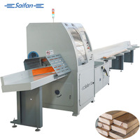 Mesin Gergaji Otomatis Saifan SF6060 Efisiensi Tinggi Horizontal untuk Pemotongan Blok Palet Kayu Tebal 10-140mm dengan Kecepatan 5-30m/Menit