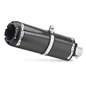 Silenciador de <span class=keywords><strong>escape</strong></span> Universal de fibra de carbono <span class=keywords><strong>para</strong></span> motocicleta de 51MM <span class=keywords><strong>para</strong></span> ZX10R GSX750 <span class=keywords><strong>ER6N</strong></span> CBR500 K8 K6 NINJIA250 400 NMAX PCX - Product Image 2