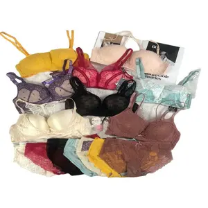 1.65 dollari ANR004 all'ingrosso Stock pronto ricamo ragazze indiane in mutandine reggiseno, set reggiseno trasparente, collant reggiseno netto