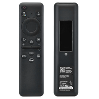 Télécommande vocale à code fixe BN59-01432J pour téléviseur intelligent QLED 2021, 433 MHz, 4 boutons, sans fil, fonctionne avec des piles AAA, portée de 8 mètres