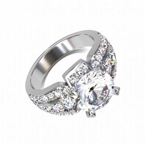 <span class=keywords><strong>Perfect</strong></span> 925 Bạc Nhẫn Bohemian Vương Miện Shape Dễ Thương Nhẫn Đầy Màu Sắc Shining Water Drop <span class=keywords><strong>Ring</strong></span> Anneaux Đổ Les Femmes - Product Image 3