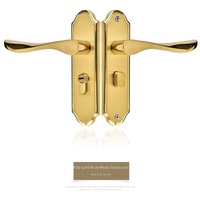 Ensemble de serrures de porte rectangulaires en acier inoxydable SUS de haute qualité, finition brossée moderne, poignée de porte intérieure en bois, serrure à mortaise