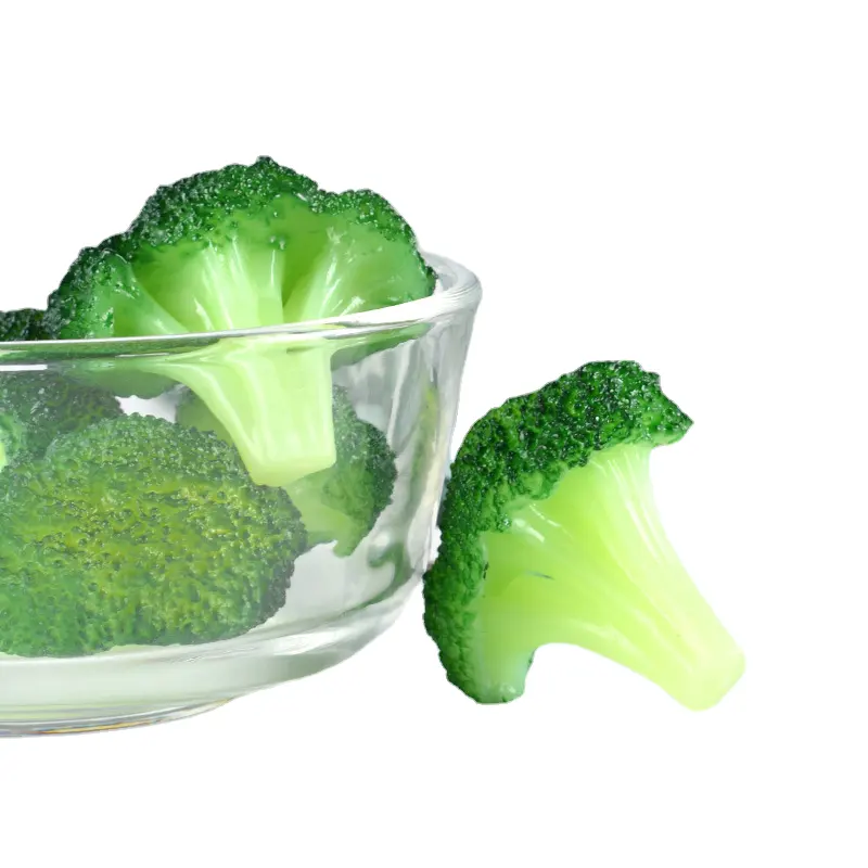 Wangdun simulazione di cavolfiore broccoli modello vegetale portachiavi cibo piatti decorativi oggetti di scena piatto fare materialminiature