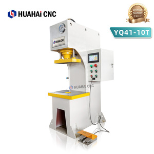 เครื่องกดไฮดรอลิกแบบแขนเดี่ยวขนาดเล็ก รุ่น Hua Hai C-type YQ41-10T เครื่องปั๊มขึ้นรูปแบบเสาเดี่ยว กำลังมอเตอร์ 4KW แรงดันไฟฟ้า 380V/220V พร้อมลูกปืน - Product Image 1
