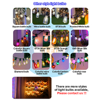 Guirlande lumineuse solaire G40, ampoules LED E12, guirlande lumineuse extérieure, étanche, patio, jardin, allée, lumières suspendues