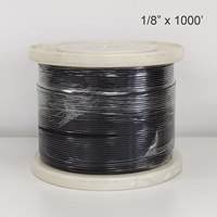 Kit de quincaillerie pour garde-corps de câble d'escalier de 500 'en acier inoxydable 316 diamètre 1/8 "câble métallique