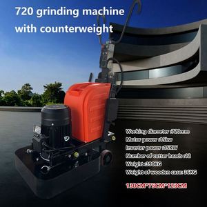 Amoladora de hormigón rotativa semiautomática de 4 cabezales y máquina pulidora esencial con engranajes y componentes del núcleo del motor - Product Image 2