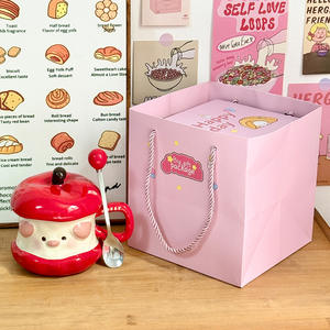 Dragon Nest – tasse en céramique mignonne en forme de cochon pomme, avec couvercle, 301-400ml, cadeau réutilisable pour anniversaire, noël - Product Image 1