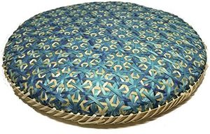 Cina intrecciata a mano arte di bambù naturale intessuta decorativa frutta piatta cesti di stoccaggio piatti parete di fanerogame decorazione legno cesto di bambù - Product Image 5