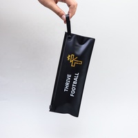 benutzerdefinierte kosmetische eyeliner-stift-verpackung selbstversiegelnder beutel pvc-reißverschlussbeutel mattierte schwarze plastiktüten mit reißverschluss