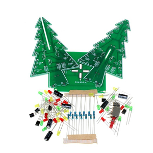 Árbol de Navidad 3D con Luces LED de Colores, Árbol Intermitente, Kit de Ensamblaje de Regalo de Navidad DIY - Product Image 3