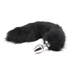 Ensemble de bondage BDSM de quatre pièces, comprenant un plug anal en métal érotique, un masque pour les yeux, un collier et un <span class=keywords><strong>fouet</strong></span>, pour les couples, jouets sexuels, accessoires de scène - Product Image 4