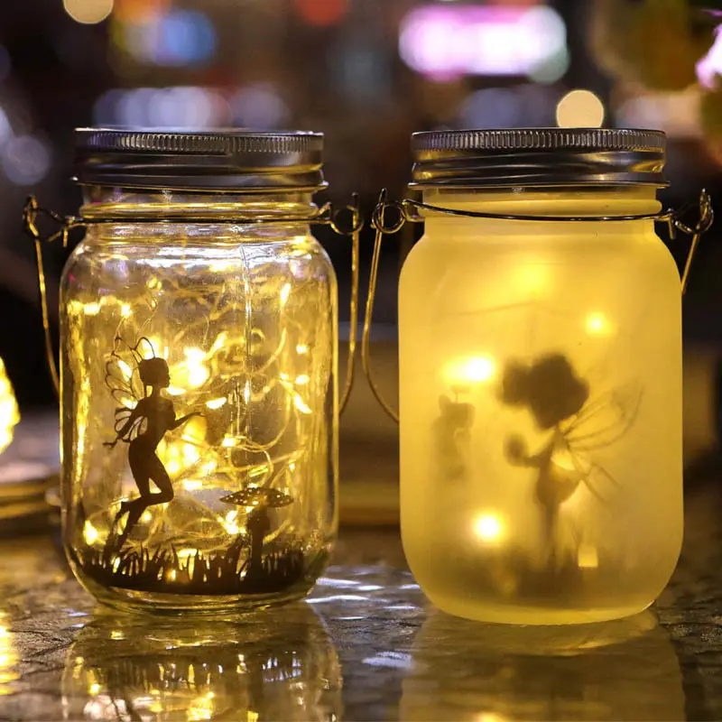 Solar Mason Jar Light LED Solar Mason Jar Lid Bottle Lid 2M 20 Lights Bottle Lid String lights for home decoration