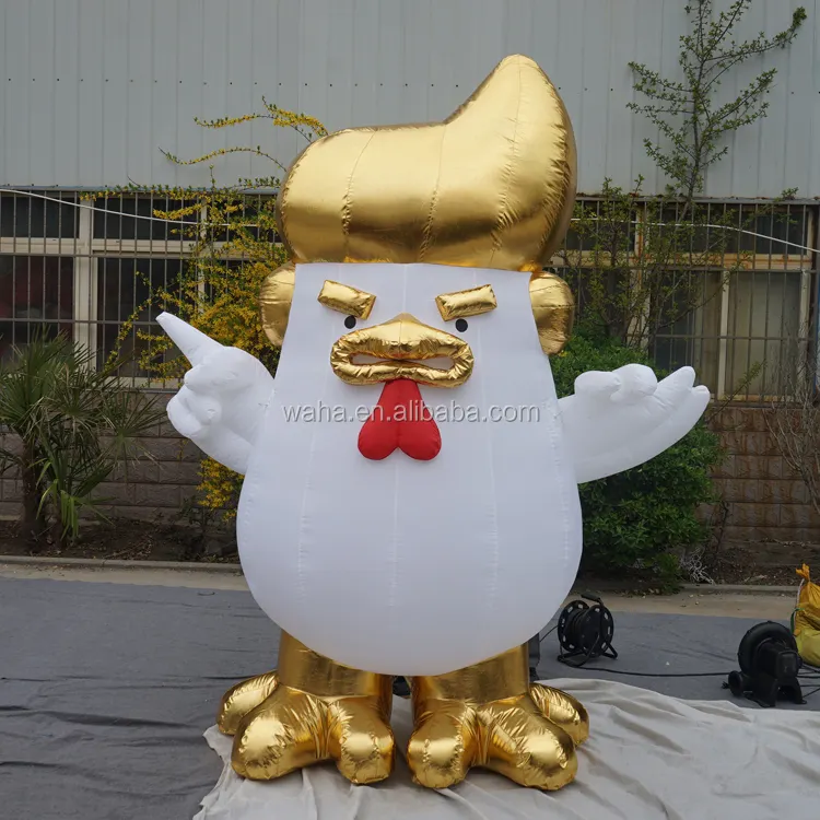 Popular giant inflatable rooster cartoon chicken inflatable chicken for sale