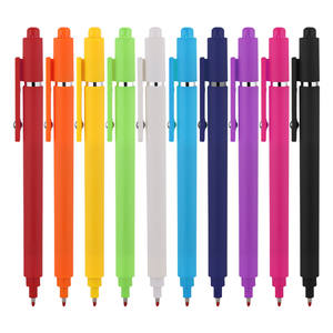 Ensemble de stylos gel à pointe fine pour étudiants de bureau et d'école, fournitures de papeterie, encre colorée à bille de 0,5 mm - Product Image 1