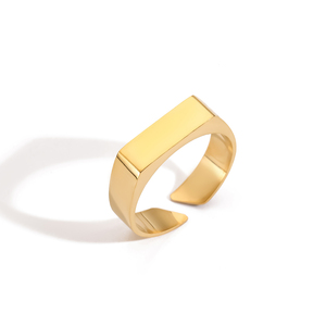 EManco Unisex Size Silver <strong>Ring</strong> Men's Punk Open <strong>Ring</strong> Men Stainless Steel Fashion18k <strong>Rings</strong> Men Jewelry Wholesale - Product Image 2