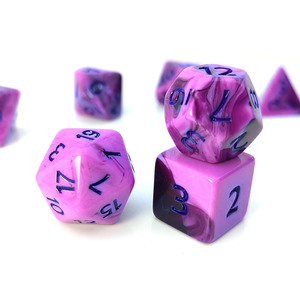 Juego de dados RPG púrpura acrílico de alta calidad para juegos DND poliédricos - Product Image 6