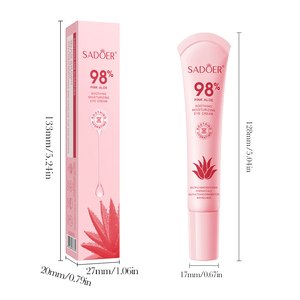 Crema de Ojos SADOER con Aloe Rosa, Mejora la Aspereza, Hidrata, Nutre, Reafirma, Ilumina, Reduce las Ojeras, Productos para el Cuidado de la Piel del Contorno de Ojos - Product Image 6