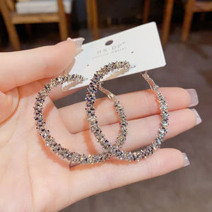 Boucles d'oreilles en forme de grand cercle torsadé, plaqué <span class=keywords><strong>or</strong></span>, nouveau Style - Product Image 4