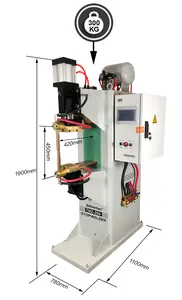 Máquina de solda industrial de frequência intermediária, equipamento de solda a ponto de alumínio 380V, máquina de solda por resistência