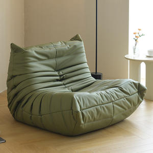 Fauteuil pouf Caterpillar carré en mousse, confortable, pour salon, chambre à coucher, usage adulte, style nordique - Product Image 5