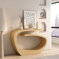 Console Table Plateau Ultra-Fin Doré Art Style Européen Moderne Luxe Léger Entrée Élégante Décorative Vue Plateforme