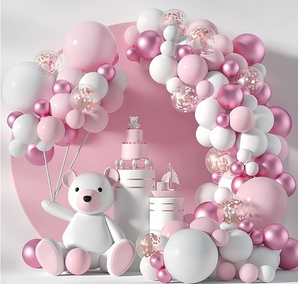 Kit Arco di Palloncini per Feste, Decorazioni per Eventi, Compleanni, Matrimoni, Set Standard per Bambini in Nero, Oro e Argento - Product Image 5