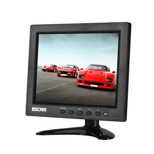 T08 8 inch TFT LCD 1024x768 Monitor with VGA AV BNC USB for PC CCTV Security Camera Screen