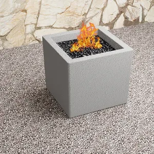 Custom Hex Tesla Concrete Tabletop Fire Pit Silicone Mould for Indoor Concrete Fire Pit