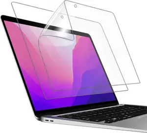 Protecteur d'écran transparent pour 2021-2018 MacBook Air 13 pouces 2022-2016 MacBook Pro M2 Film de protection en cristal