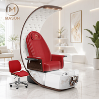 Luxe Moderne Trône Professionnel Dos Haut Pieds Spa Massage Manucure Pédicure Chaises pour Salon de Manucure