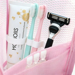 Bolsa de Aseo Portátil Impermeable con Bolsillos de Malla, Diseño Vertical para Viajes y Uso Diario - Product Image 4