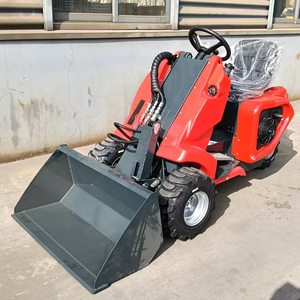 Chargeur sur pneus à trois roues économique CE EPA Euro 5 pour ferme et verger, transmission hydraulique, utilisation de marchandises, petit chargeur sur pneus - Product Image 1