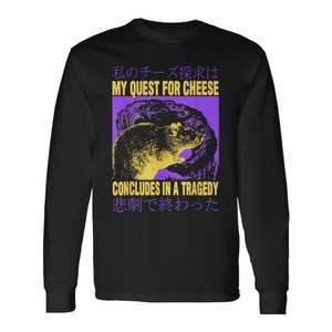 T-shirt à manches longues My Quest For Cheese Rat Japanese Rat - Product Image 1