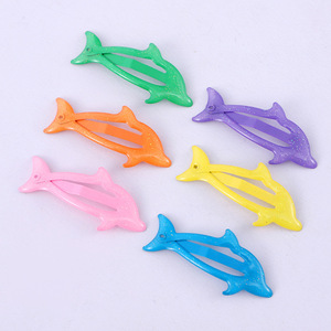 Pince à cheveux en résine plastique Dolphin BB Clip 10 cm pour enfant, accessoire quotidien pour la coiffure - Product Image 1