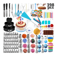 Ensemble de plateau tournant pour la décoration de gâteaux, assorti pour débutants et professionnels |   Poches à douilles, spatules à glaçage, moules à muffins |   Kit cadeau pour les passionnés de pâtisserie