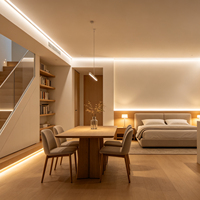 Bande LED COB 960 LED 3 rangées 24V 15MM Blanc Chaud pour un design linéaire moderne et professionnel sans joint pour l'intérieur