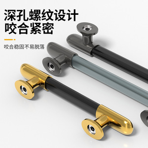 Modern Minimalist Aluminum Alloy Cabinet Handle Bar Durable Frosted Finish For Drawer Wardrobe Door - Product Image 2