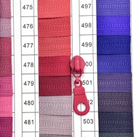 Meetee ZT179 5 #   Tirette de fermeture éclair en alliage et métal, décorative, pour kits de sacs, accessoires de couture DIY pour vêtements 12021