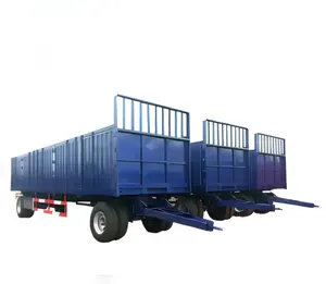Mongolia Side wall/post/pole cargo Transport use draw bar hauling Trailer