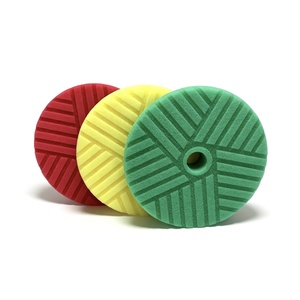 JoyDetail <strong>Aero</strong>-Line Foam Pad 5 Inches Buffering Polishing Pad 6" Dual Action Foam Pads DA Compound Buffing Sponge - Product Image 1