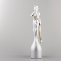 Trophée créatif en métal massif, design Muse, sculpture d'art abstraite personnalisée, statue de déesse